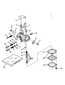 Carburetor No.630982 parts for Craftsman Lawn & Garden Engine 143571062 from AppliancePartsPros.com