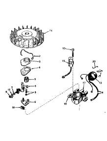 Magneto No. 610690A parts for Craftsman Lawn & Garden Engine 143571072 from AppliancePartsPros.com