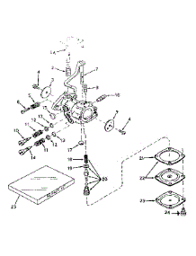 Carburetor No. 630982 parts for Craftsman Lawn & Garden Engine 143571072 from AppliancePartsPros.com