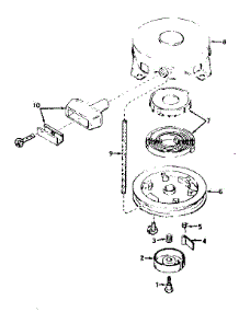 Rewind Starter No. 590420 parts for Craftsman Lawn & Garden Engine 143571072 from AppliancePartsPros.com