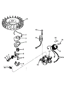 Magneto No. 610690A parts for Craftsman Lawn & Garden Engine 143571092 from AppliancePartsPros.com