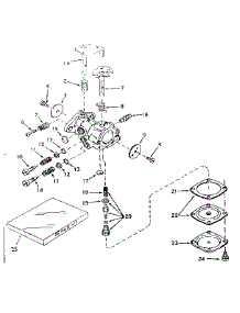 Carburetor No. 630989 parts for Craftsman Lawn & Garden Engine 143571122 from AppliancePartsPros.com
