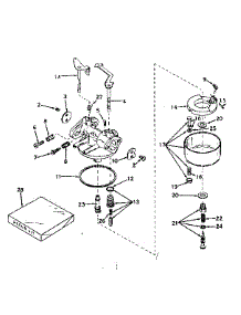 Carburetor No. 631251 parts for Craftsman Lawn & Garden Engine 143572052 from AppliancePartsPros.com