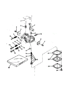 Carburetor parts for Craftsman Lawn & Garden Engine 143574022 from AppliancePartsPros.com