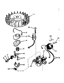 Magneto parts for Craftsman Lawn & Garden Engine 143574032 from AppliancePartsPros.com