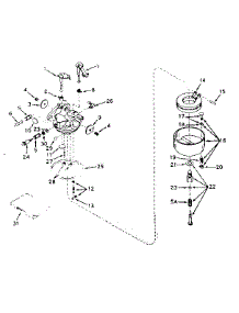 Carburetor No. 630958B parts for Craftsman Lawn & Garden Engine 143574032 from AppliancePartsPros.com