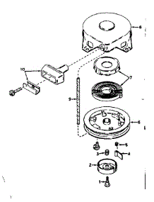 Rewind Starter parts for Craftsman Lawn & Garden Engine 143574032 from AppliancePartsPros.com