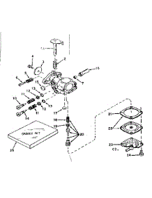 Carburetor parts for Craftsman Lawn & Garden Engine 143574042 from AppliancePartsPros.com