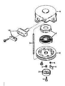 Rewind Starter No. 590420 parts for Craftsman Lawn & Garden Engine 143574052 from AppliancePartsPros.com