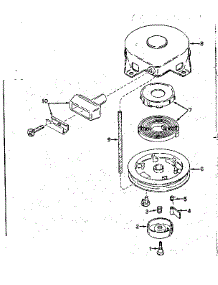 Rewind Starter No. 590420 parts for Craftsman Lawn & Garden Engine 143574072 from AppliancePartsPros.com