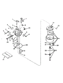 Carburetor No. 631070A parts for Craftsman Lawn & Garden Engine 143574082 from AppliancePartsPros.com