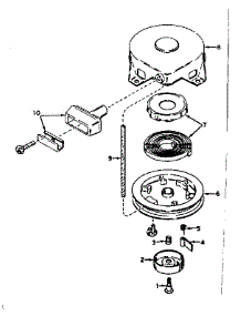 Rewind Starter No. 590420 parts for Craftsman Lawn & Garden Engine 143574082 from AppliancePartsPros.com