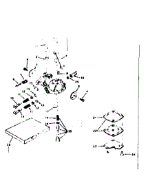 Carburetor parts for Craftsman Lawn & Garden Engine 143574112 from AppliancePartsPros.com