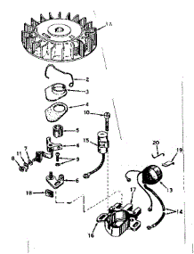 Magneto No. 610689A parts for Craftsman Lawn & Garden Engine 143575012 from AppliancePartsPros.com