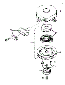 Rewind Starter No. 590449 parts for Craftsman Lawn & Garden Engine 143575012 from AppliancePartsPros.com