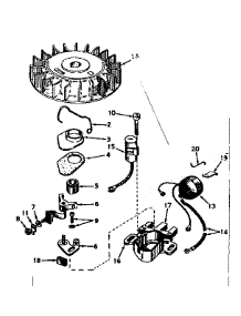 Magneto parts for Craftsman Lawn & Garden Engine 143575032 from AppliancePartsPros.com
