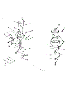 Carburetor parts for Craftsman Lawn & Garden Engine 143575032 from AppliancePartsPros.com