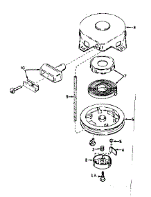 Rewind Starter No. 590449 parts for Craftsman Lawn & Garden Engine 143575032 from AppliancePartsPros.com
