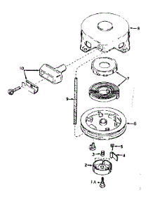 Rewind Starter No. 590449 parts for Craftsman Lawn & Garden Engine 143576002 from AppliancePartsPros.com