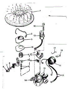Magneto No. 610694A parts for Craftsman Lawn & Garden Engine 143576032 from AppliancePartsPros.com