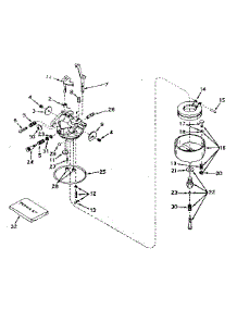 Carburetor parts for Craftsman Lawn & Garden Engine 143576042 from AppliancePartsPros.com
