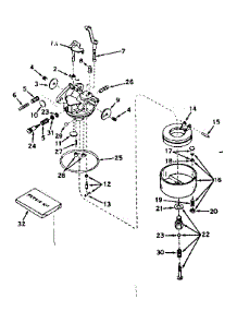Carburetor No. 631067A parts for Craftsman Lawn & Garden Engine 143576052 from AppliancePartsPros.com