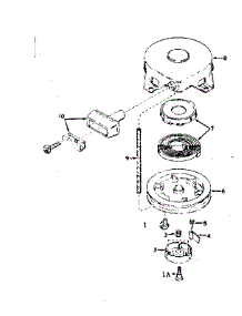 Rewind Starter No. 590449 parts for Craftsman Lawn & Garden Engine 143576082 from AppliancePartsPros.com