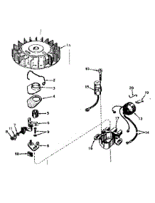 Magneto No. 610689A parts for Craftsman Lawn & Garden Engine 143576102 from AppliancePartsPros.com