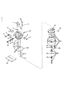 Carburetor No. 631067A parts for Craftsman Lawn & Garden Engine 143576102 from AppliancePartsPros.com