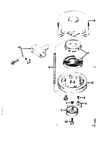 Rewind Starter parts for Craftsman Lawn & Garden Engine 143576112 from AppliancePartsPros.com