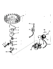 Magneto parts for Craftsman Lawn & Garden Engine 143576122 from AppliancePartsPros.com