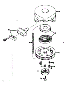 Rewind Starter parts for Craftsman Lawn & Garden Engine 143576122 from AppliancePartsPros.com