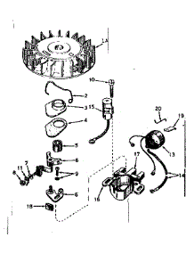 Magneto parts for Craftsman Lawn & Garden Engine 143576172 from AppliancePartsPros.com