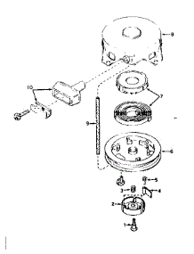 Rewind Starter parts for Craftsman Lawn & Garden Engine 143576182 from AppliancePartsPros.com