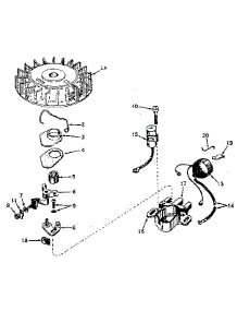 Magneto parts for Craftsman Lawn & Garden Engine 143576192 from AppliancePartsPros.com