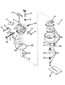 Carburetor parts for Craftsman Lawn & Garden Engine 143576192 from AppliancePartsPros.com