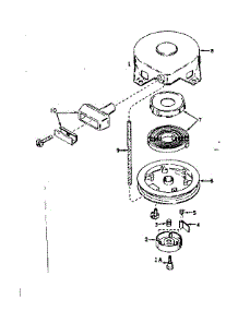Rewind Starter No. 590449 parts for Craftsman Lawn & Garden Engine 143577032 from AppliancePartsPros.com