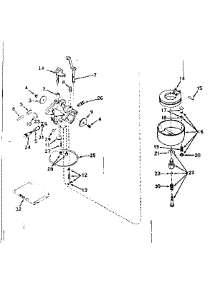 Carburetor No. 631063A parts for Craftsman Lawn & Garden Engine 143577042 from AppliancePartsPros.com