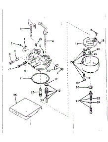 Carburetor No. 631257 parts for Craftsman Lawn & Garden Engine 143578052 from AppliancePartsPros.com