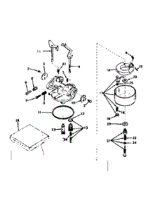 Carburetor parts for Craftsman Lawn & Garden Engine 143578062 from AppliancePartsPros.com