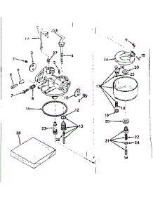 Carburetor No. 631226 parts for Craftsman Lawn & Garden Engine 143579012 from AppliancePartsPros.com