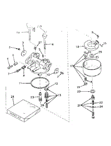 Carburetor No. 631226 parts for Craftsman Lawn & Garden Engine 143579032 from AppliancePartsPros.com
