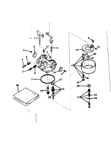 Carburetor parts for Craftsman Lawn & Garden Engine 143579132 from AppliancePartsPros.com