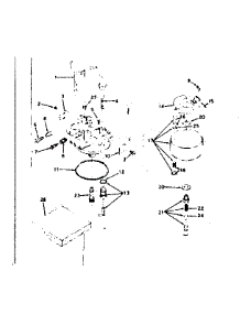 Carburetor parts for Craftsman Lawn & Garden Engine 143582042 from AppliancePartsPros.com