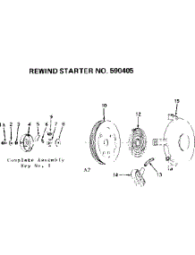 Rewind Starter parts for Craftsman Lawn & Garden Engine 143582122 from AppliancePartsPros.com