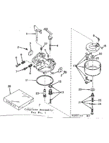 Carburetor No. 631251A parts for Craftsman Lawn & Garden Engine 143582142 from AppliancePartsPros.com