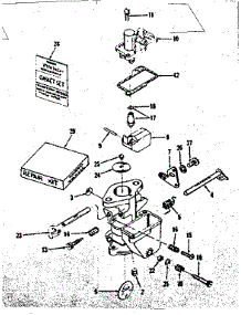 Carburetor parts for Craftsman Lawn & Garden Engine 14358251 from AppliancePartsPros.com