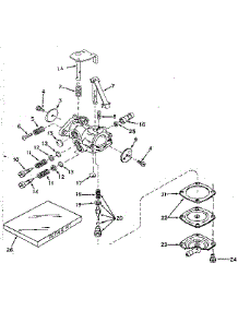 Carburetor parts for Craftsman Lawn & Garden Engine 143584132 from AppliancePartsPros.com