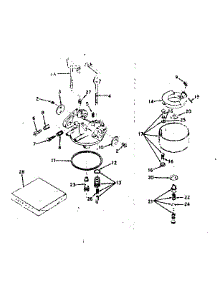Carburetor parts for Craftsman Lawn & Garden Engine 143588012 from AppliancePartsPros.com