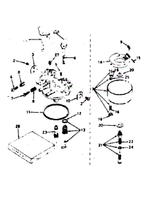 Carburetor parts for Craftsman Lawn & Garden Engine 143588032 from AppliancePartsPros.com
